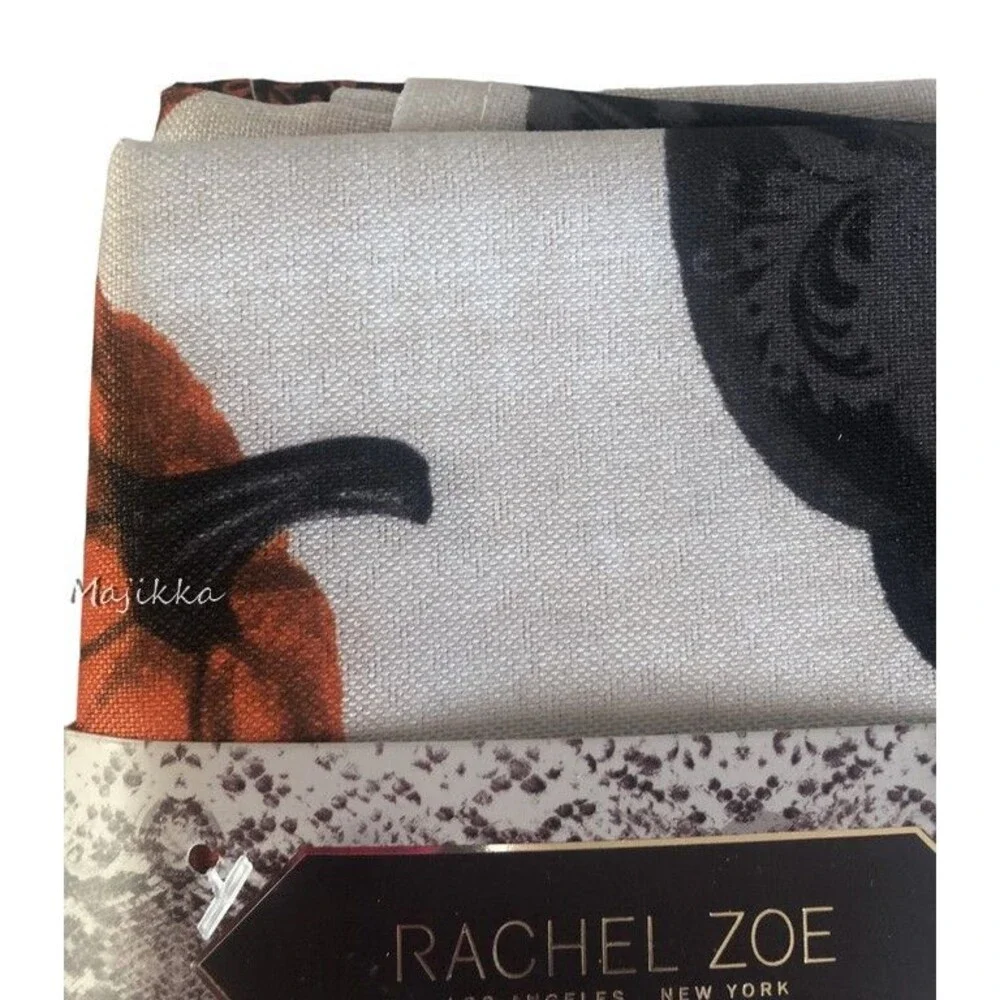 Rachel Zoe Halloween Pumpkins Napkins Easy Care Thanksgiving 18X18
